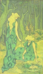 Frauen im Wald, 1892